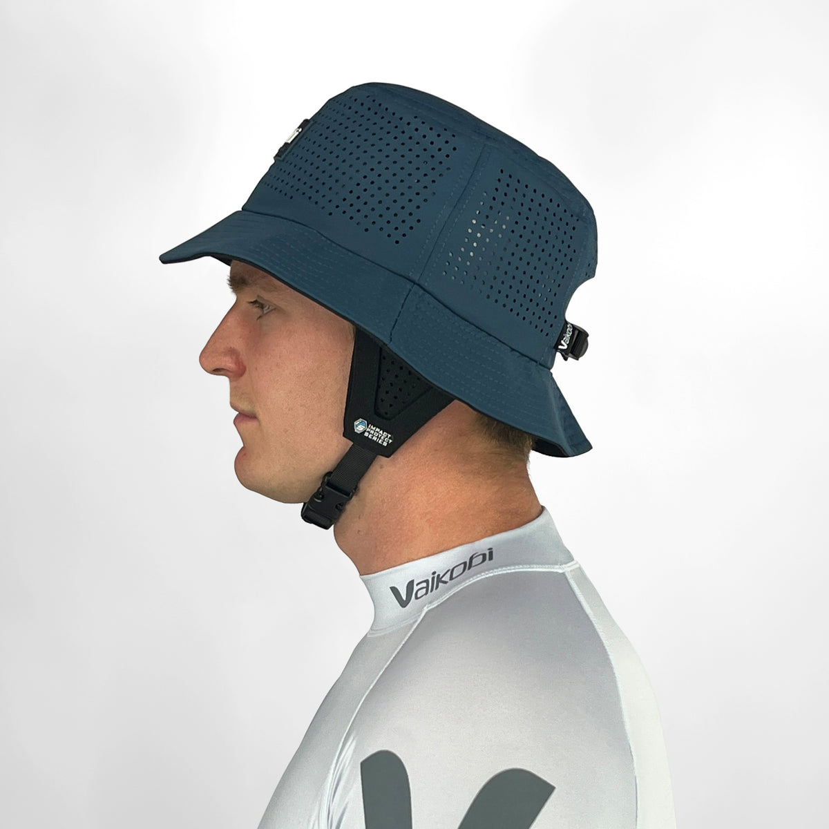 Vaikobi Gen2 Impact Series Bucket Bump Hat - Ocean Blue - left side view