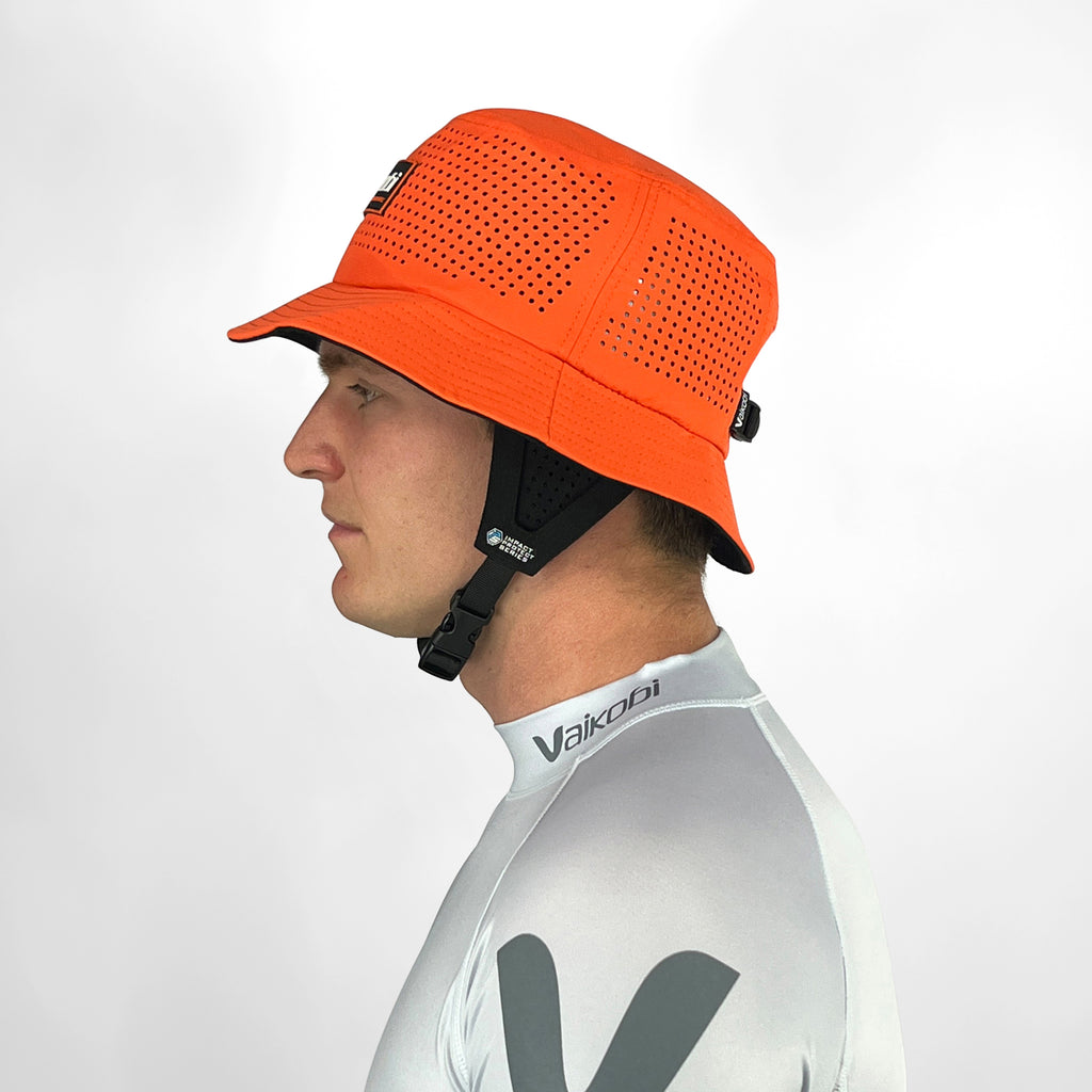 Vaikobi Gen2 Impact Series Bucket Bump Hat - Orange - left side view