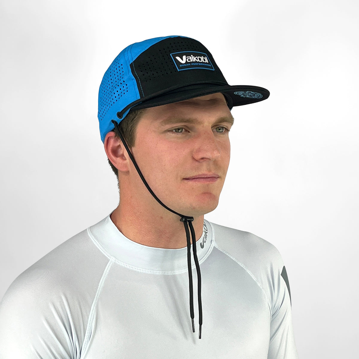 Vaikobi Gen2 Impact Series Hydro Bump Cap - Cyan - three-quarter view