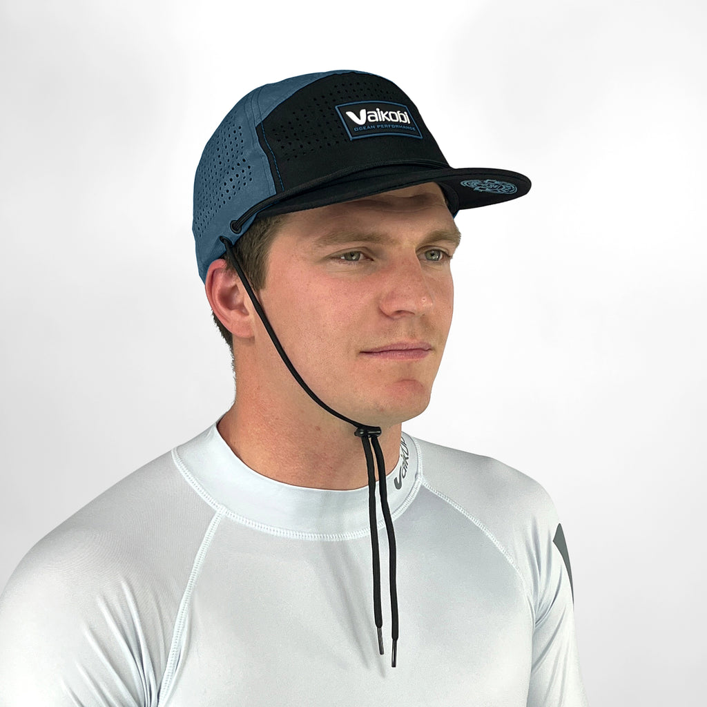Vaikobi Gen2 Impact Series Hydro Bump Cap - Ocean Blue - three-quarter view