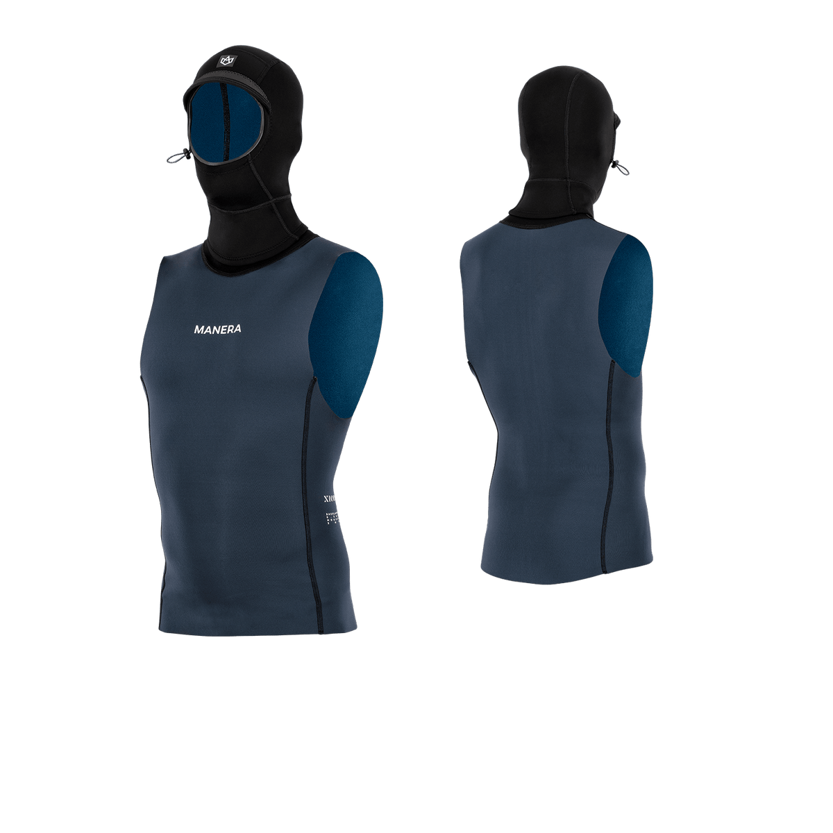 Manera X10D Baselayer 0.5mm Hooded Top-Black