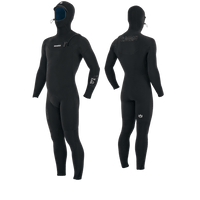 Manera X10D Hooded 4/3 FZ Wetsuit-Black