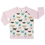 Emerson & Friends Wings of Paradise Butterflies L/S Rashguard-Beige/Multi