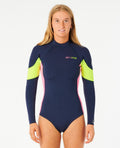 Rip Curl G Bomb BZ L/S Springsuit-Navy/Pink