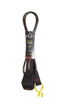Stay Covered XXL Big Wave Hand Tied Leash-Black-9'