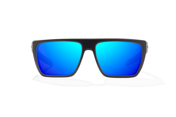 Bajio Zapata Sunglasses-Black Matte/Blue Mirror Glass — REAL