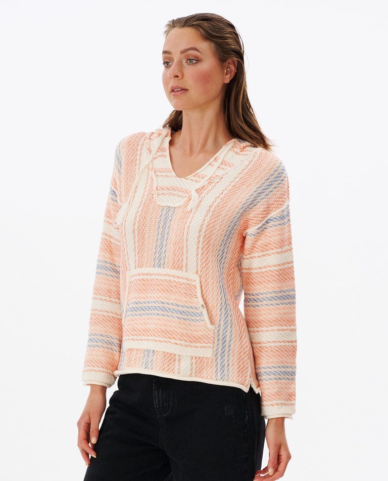 Rip Curl Glider II Poncho Sweater-Off White