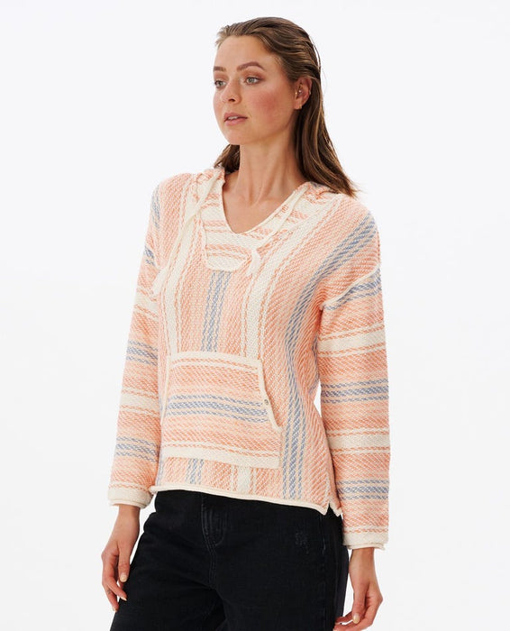 Rip Curl Glider II Poncho Sweater-Off White