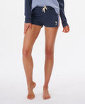 Rip Curl Melting Waves Fleece Shorts-Navy