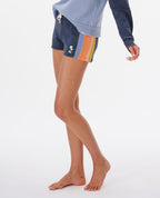 Rip Curl Melting Waves Fleece Shorts-Navy