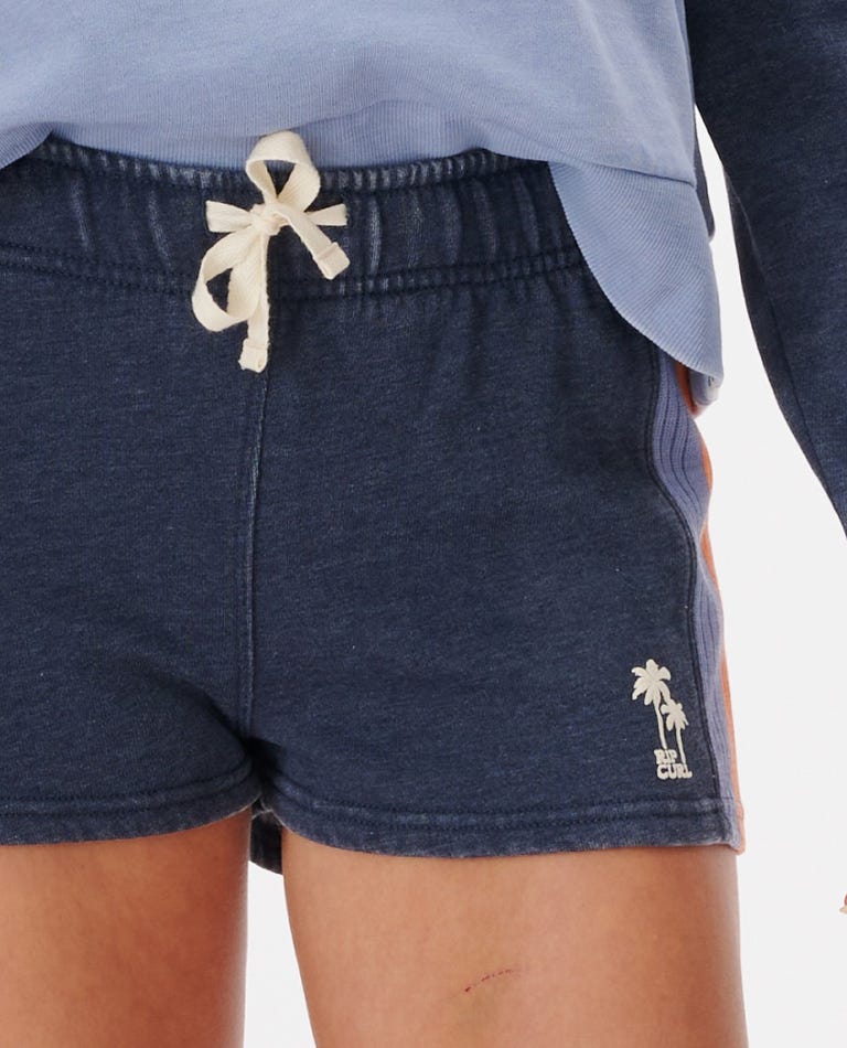 Rip Curl Melting Waves Fleece Shorts-Navy