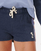 Rip Curl Melting Waves Fleece Shorts-Navy