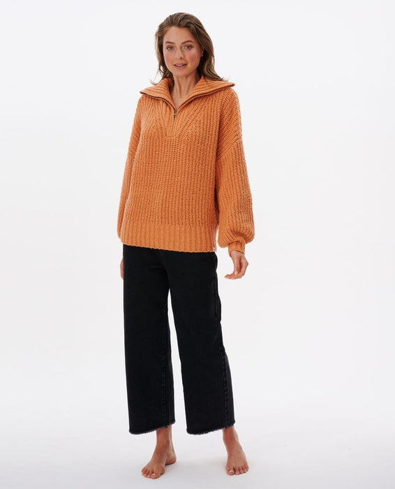 Rip Curl Seeker 1/4Â  Zip Sweater-Clay
