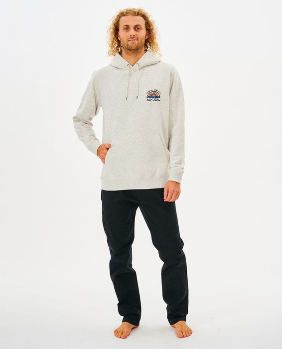 Rip Curl Rays And Hazed Hooded Sweatshirt-Light Grey Marle