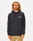Rip Curl Fade Out Hooded Sweatshirt-Washed Black