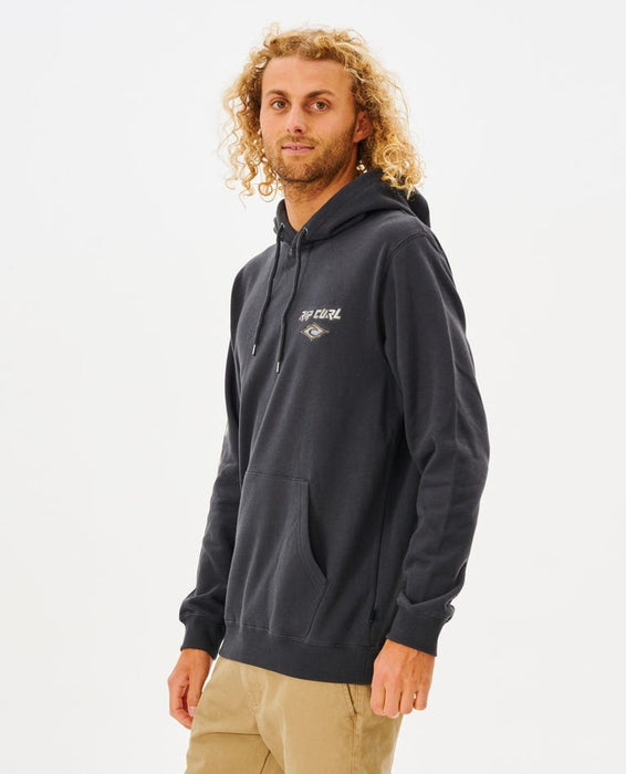 Rip Curl Fade Out Hooded Sweatshirt-Washed Black