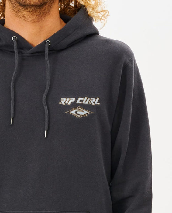 Rip Curl Fade Out Hooded Sweatshirt-Washed Black