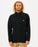 Rip Curl Rincon Zip Crew Polar Fleece Jacket-Black