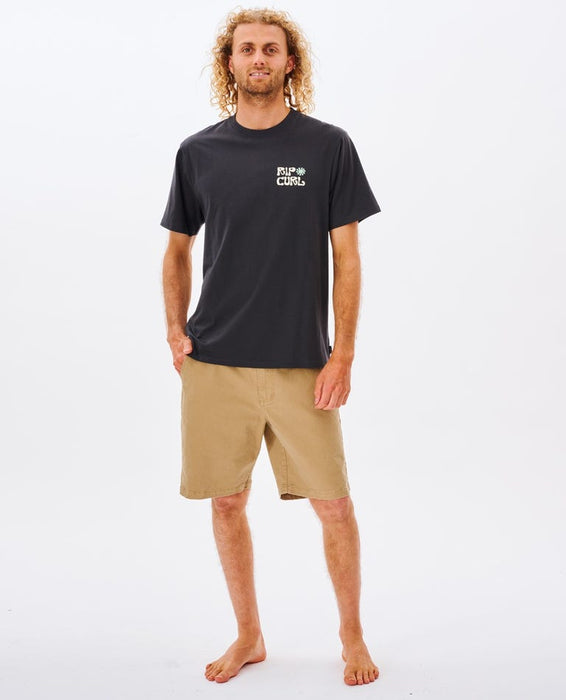 Rip Curl SWC Organic Matters Tee-Washed Black