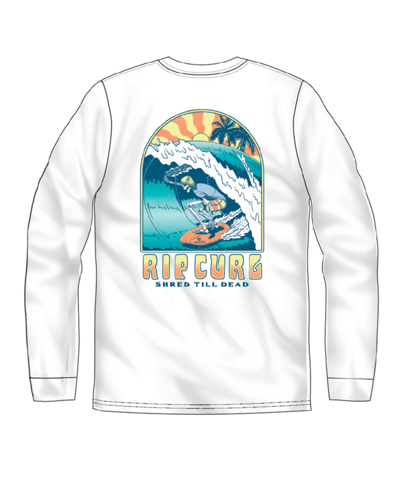 Rip Curl Shacked L/S Tee-White