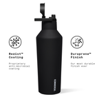 Corkcicle 20 oz Sport Canteen-Black