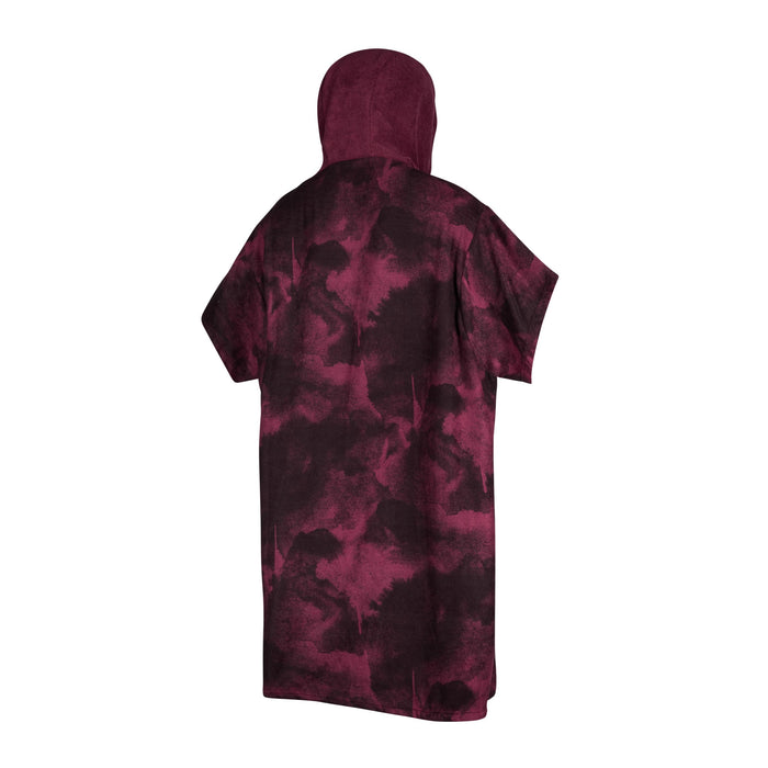 Mystic Allover Poncho-Oxblood Red