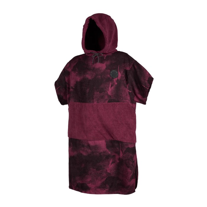Mystic Allover Poncho-Oxblood Red