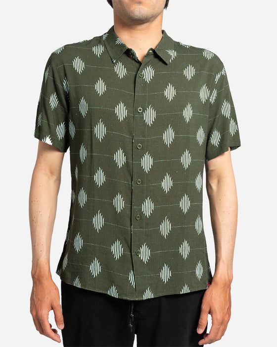 Lost Sumatra S/S Shirt-Dark Green