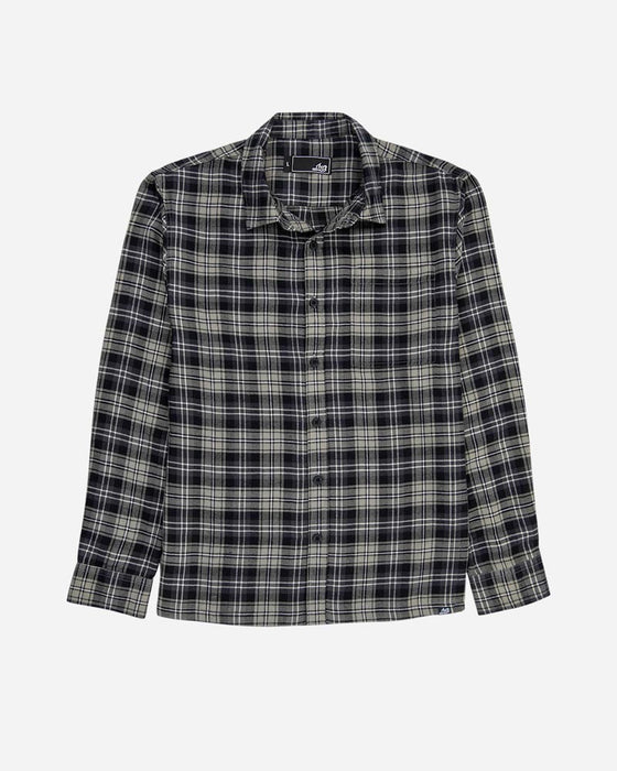 Lost Runaway Flannel L/S Shirt-Jade