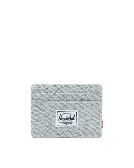 Herschel Charlie RFID Wallet-Light Grey Crosshatch/Grey Rub