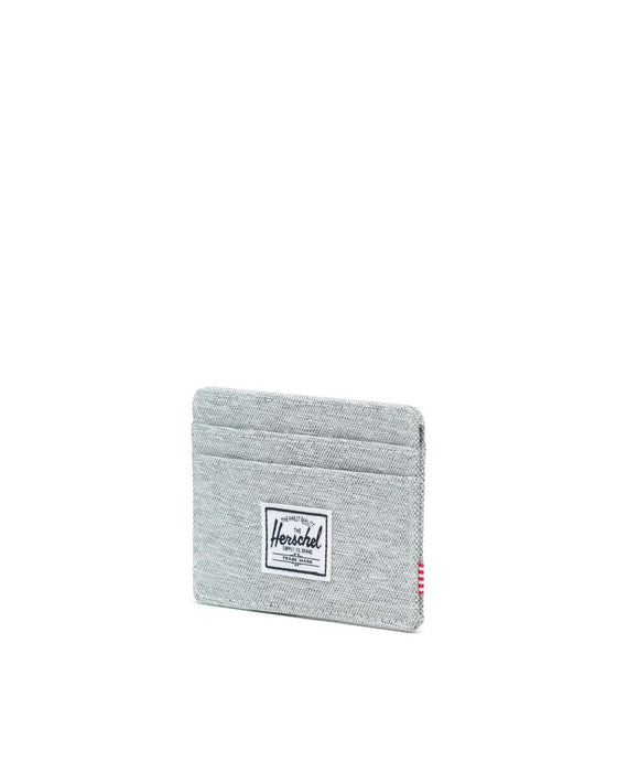 Herschel Charlie RFID Wallet-Light Grey Crosshatch/Grey Rub