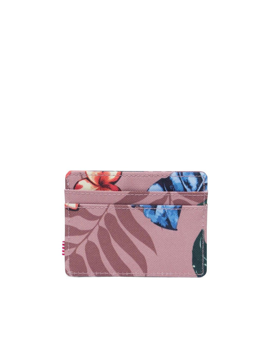 Herschel Charlie Wallet-Summer Floral Ash Rose