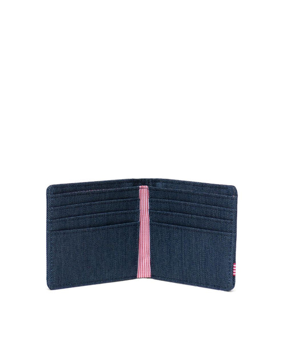Herschel Roy Wallet-Indigo Crosshatch