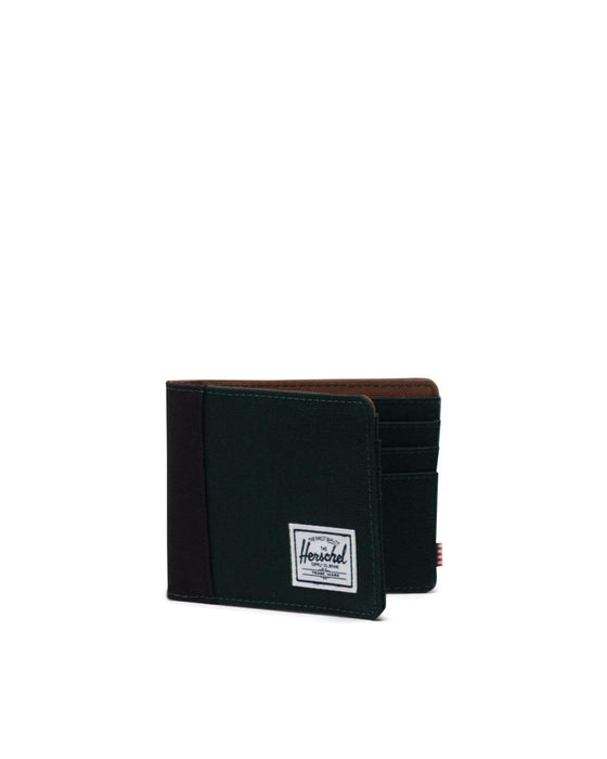 Herschel Roy RFID Wallet-Scarab/Black/Saddle