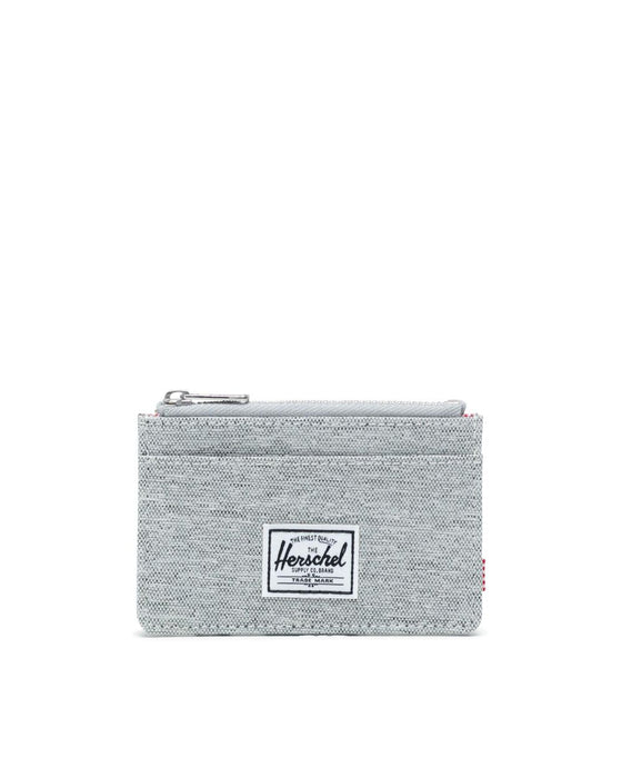 Herschel Oscar Wallet-Light Grey Crosshatch