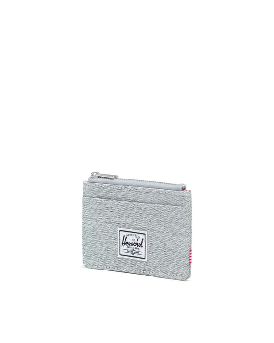 Herschel Oscar Wallet-Light Grey Crosshatch