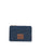 Herschel Oscar Wallet-Indigo Denim Crosshatch/Saddle Brown