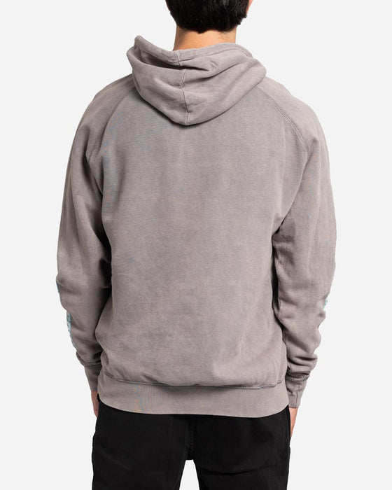 Lost Surfboards Raglan Hooded Sweatshirt-Vintage Grey