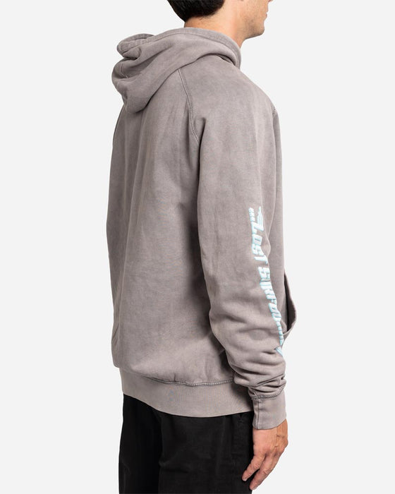Lost Surfboards Raglan Hooded Sweatshirt-Vintage Grey