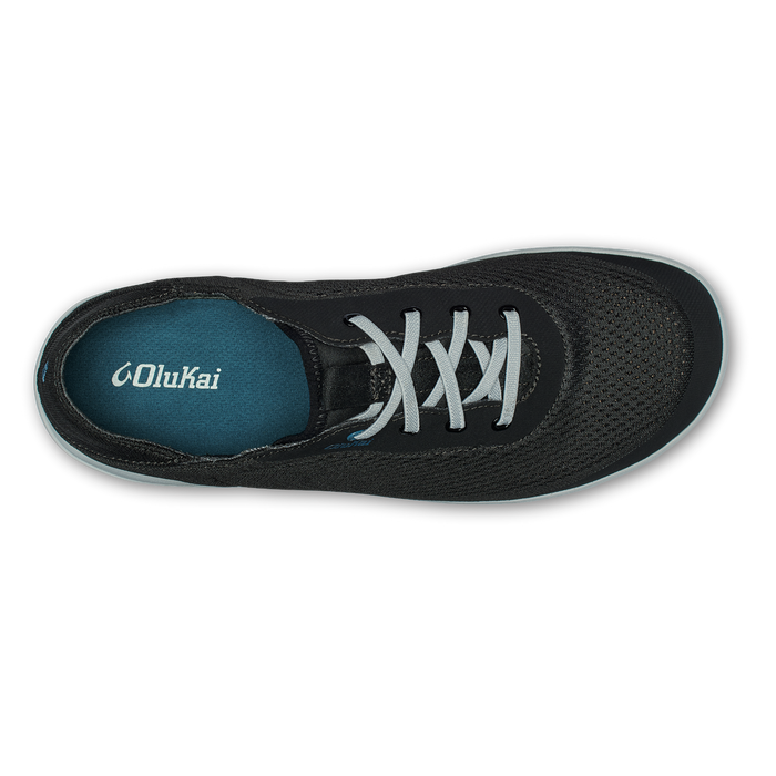 Olukai Moku Pae Shoe-Black/Blue Coral