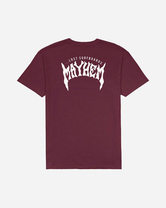 Lost Mayhem Designs Tee-Maroon