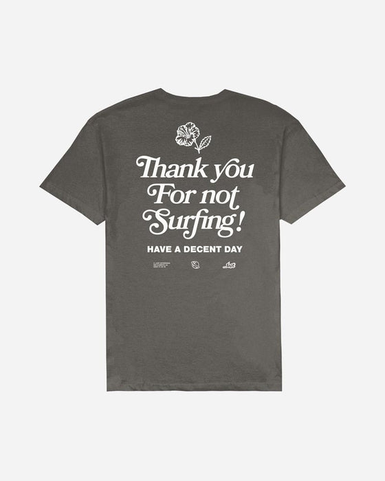 Lost Thank You Vintage Dye Tee-Vintage Black