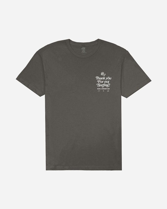 Lost Thank You Vintage Dye Tee-Vintage Black