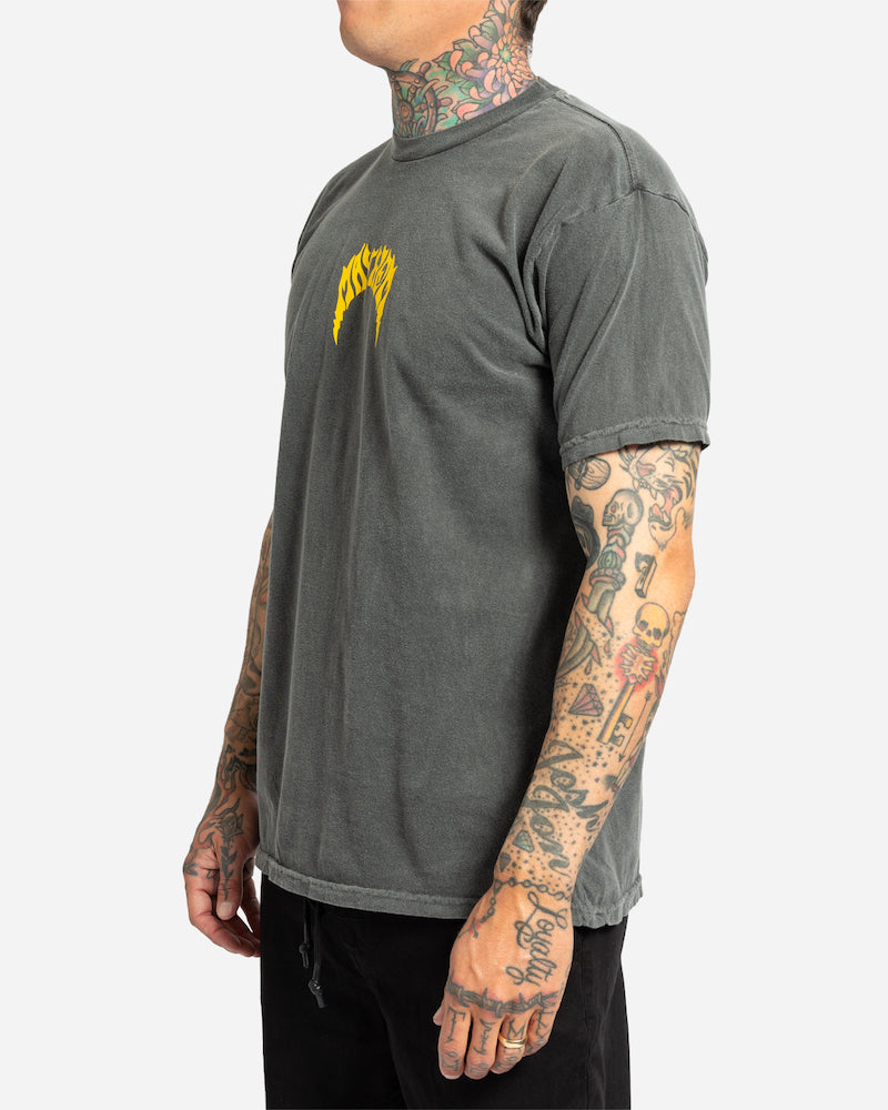 Lost Mayhem Bolts Vintage Dye Tee-Vintage Black