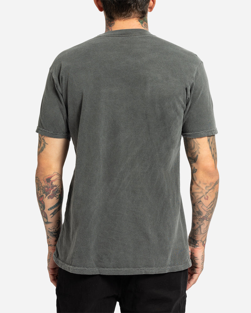 Lost Mayhem Bolts Vintage Dye Tee-Vintage Black