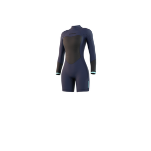 Mystic Wmn's Brand 3/2 L/S Springsuit-Night Blue
