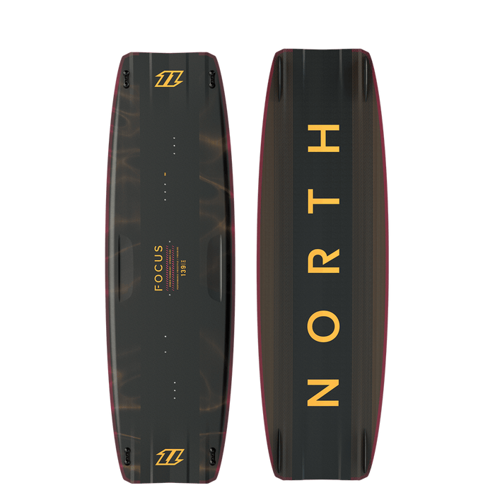 2021 North Focus Hybrid Kiteboard-Orange Flash