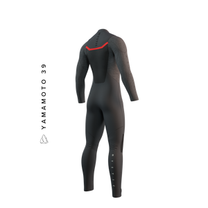 Mystic Majestic 4/3 Front-Zip Wetsuit-Dark Grey— Alternate View