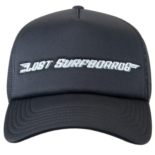 Lost Surfboards Snapback Hat-Vintage Black