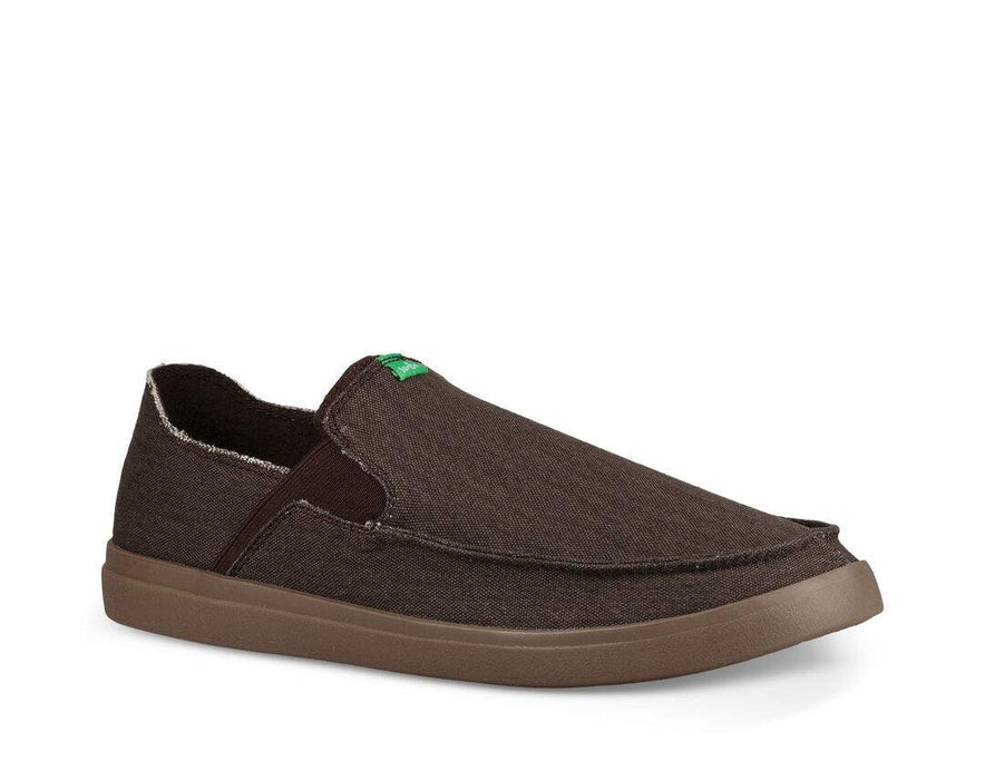 Sanuk Pick Pocket Slip-On Shoe-Dark Brown